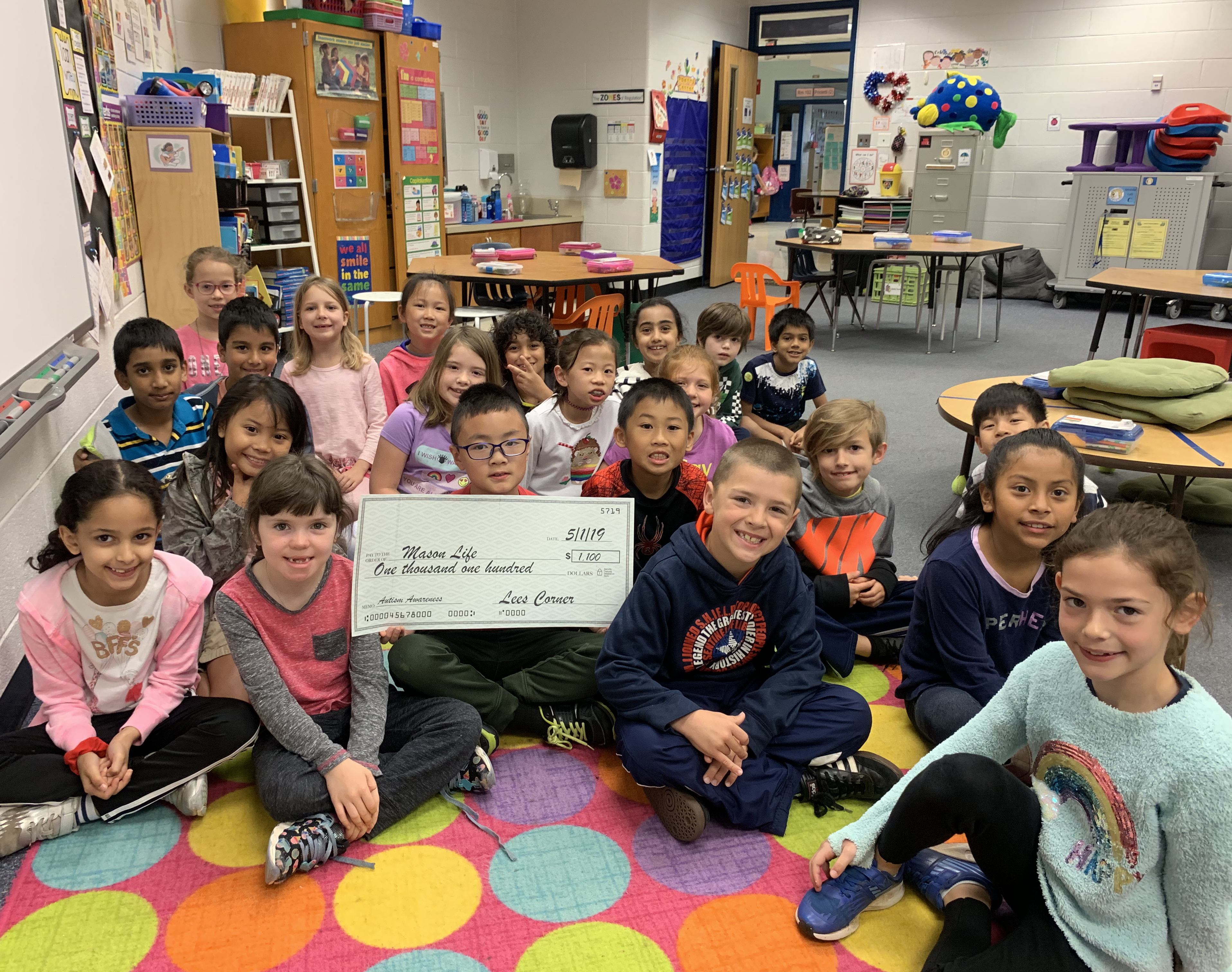 One Coin At A Time Elementary School Students Raise 1 100 For One Coin At A Time Elementary School Students Raise 1 100 For Mason Life Program