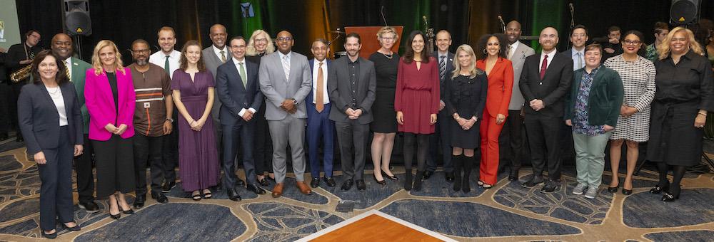 Honorees at the 2023 Celebration of Distinction pose for a picture.