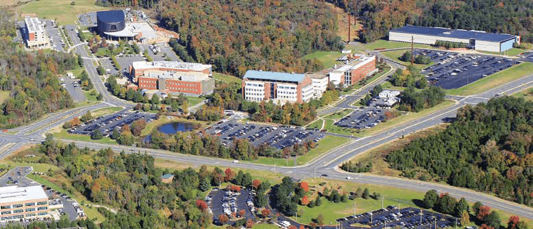 Birds eye view of the SciTech campus