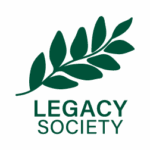 Legacy Society logo features a green branch with leaves.