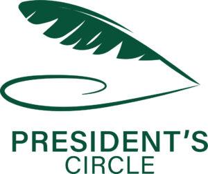 President’s Circle logo features a green quill pen.