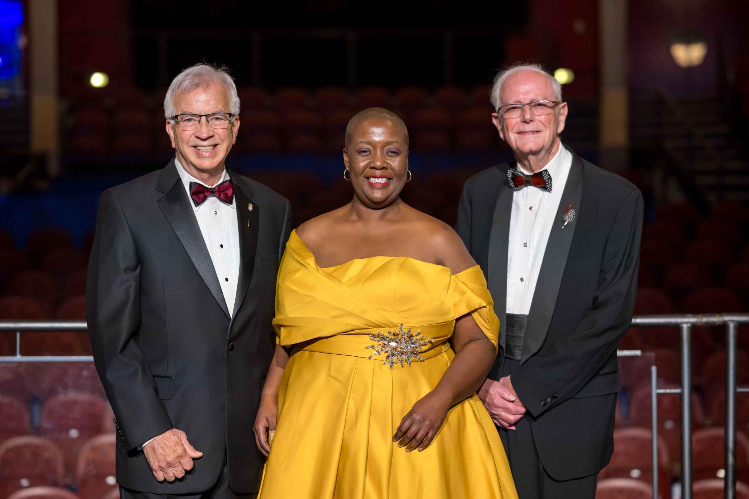 Daniel Tucciarone, Sheyna Burt, and Thomas Sabal, Hylton Performing Arts Center Gala Honorees.